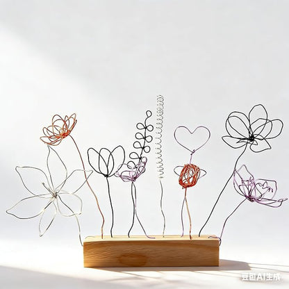 BoFUN Easy Wire Flower Crafts Kit for Teens& Adults Women, DIY Art Hobbies Craft Metal Flower Making Set, Creative Handmade Craft Supplies for Home Decor, Party, Gift Mom Birthday