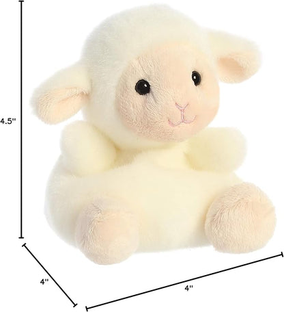 Aurora® Adorable Palm Pals™ Woolly Lamb™ Stuffed Animal - Fun Collectible Plush for Kids and Adult Collectors - Perfect for Decorating Rooms and Birthday Gifts - White 4.5 Inches