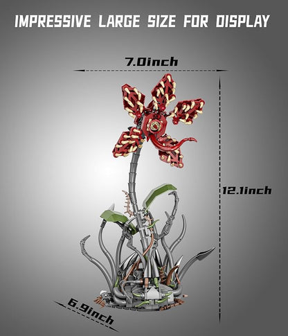 2-in-1 Transforming Carnivorous Plant Monster Building Kit – Strange Beast Figure to Creepy Mutant Flower, Creative Building Toy Ideal for Horror & Fantasy Fans