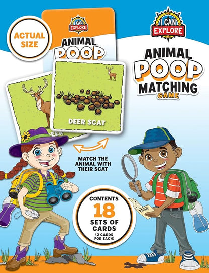 MasterPieces Licensed Kids Games - I Can Explore - Animal Poop Games for Kids & Family, Laugh and Learn