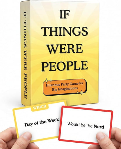 If Things were People – Funny Card Game for Family Game Night, Teens & Adults | Hilarious Debate Party Game for Families, Friends, Date Night & Parties | Easy to Learn | 2+ Players