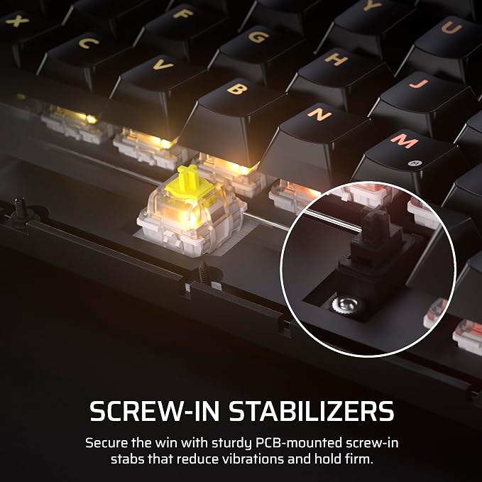 Corsair K65 Plus Wireless 75% RGB Hot-Swappable Mechanical Gaming Keyboard – Pre-Lubricated MLX Fusion Tactile Switches – Dual-Layer Sound Dampening – PBT Keycaps – QWERTY NA – Black