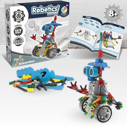 Science4you Deltabot Robot Toy Kit for Kids Age 8-12 - STEM 117 Pieces Robotics Kit, Build Your Own Robot Toy for Kids Age 8+, Educational Science Kits DIY Building Toys, Gift for Boys and Girls