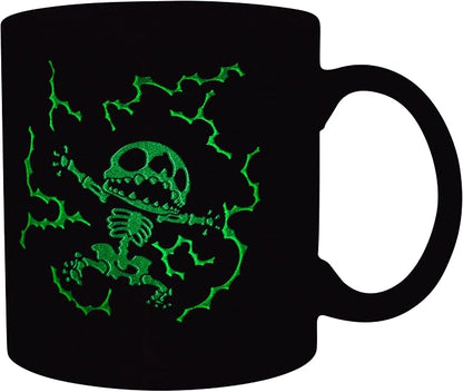 Silver Buffalo Disney Lilo and Stitch Lightning Bolts, Ceramic Mug, 20oz | Shocking Glow in the Dark Feature, 0.59 Liters