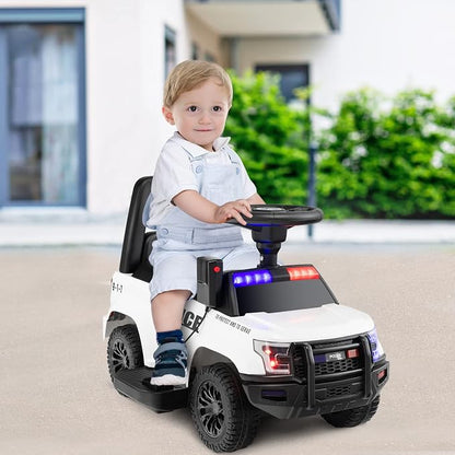 HONEY JOY Ride On Push Car, Licensed Mercedes Benz Push Cars for Toddlers w/Horn, Music, Lights, Under Seat Storage, Foot-to-Floor Ride On Fire Truck Toy for Kids Boys Girls