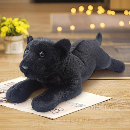 Black Panther Stuffed Animal 23.6" Jaguar Stuffed Animal Cute Black Panther Plush Realistic Jungle Stuffed Panther Toy Pillow Soft Plush Toy Birthday Graduation Gifts for Kids Boys