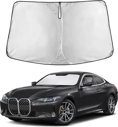 EcoNour Windshield Sunshade Compatible for BMW 4 Series 2021-2023 2024 2025, Sun Visor for Front Windshield & Window Sun Shade Cover, UV Heat Blocker & Protector, Car Accessories