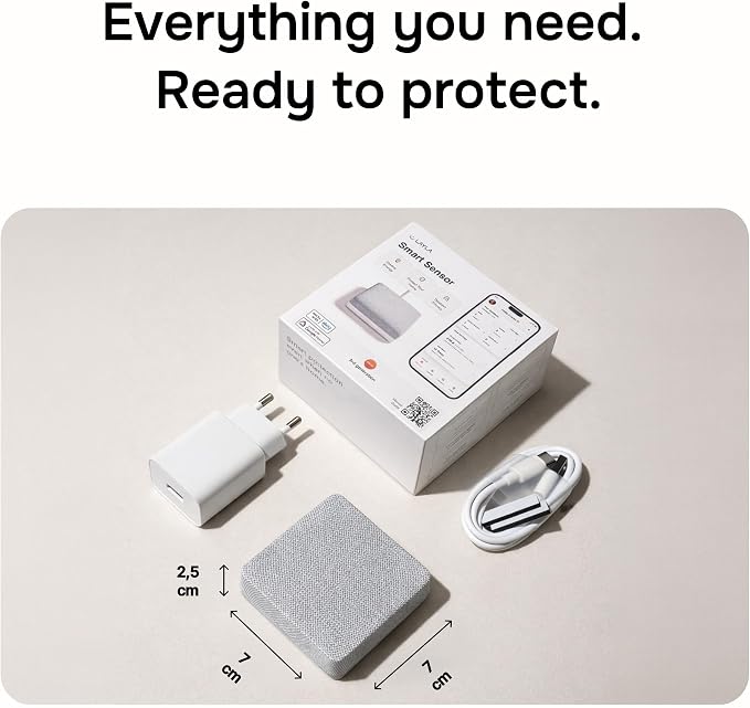 Layla Noise & Security Monitoring Device for Airbnb, Rental, Office & Home | Noise, Humidity & Occupancy Sensor, Intruder Detection, Guest Counting | Radar-Based Motion Detection | Privacy-Safe