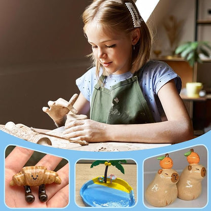 200ml Air Dry Clay Varnish，Air Dry Clay Sealant for Airdry Clay，Air Dry Clay Glaze Can Not Only Used to Prevent Clay Cracking, Scratches, and Wear,It Can Also Having a Glossy Glaze Effect (Gloss)