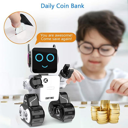 okk Robot Toy for Kids, Smart RC Robots for Kids with Touch and Sound Control Robotics Intelligent Programmable, Robot Toy with Walking Dancing Singing Talking Transfering Items for Boys Girls (White)