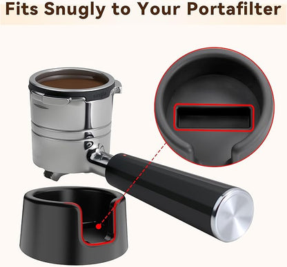 Portafilter Holder for Ninja Espresso Machine, Espresso Tamping Station | for Ninja Luxe Cafe ES601 ES701, Silicone Coffee Tamper Base, Non-Slip, Stable Tamping Support, Protect Countertop