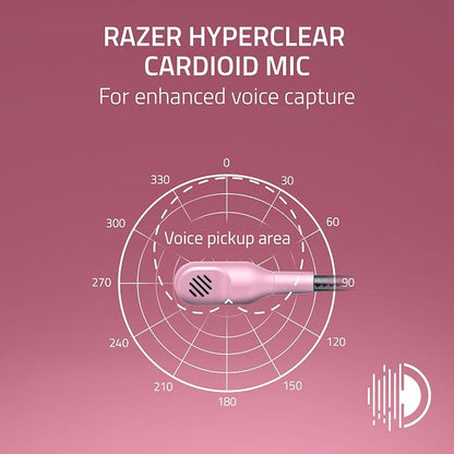 Razer BlackShark V2 X Wired Xbox Gaming Headset, Pink | 50mm Drivers, Cardioid Mic, Lightweight, Comfortable Noise Isolating Earcups, For Xbox Series X, Series S, PS5, PC, Switch
