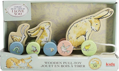 Kids Preferred Guess How Much I Love You Wooden Pull Toy Characters from The Book in 3 Segments 5 inches Tall Classic Toy for Toddlers and Kids