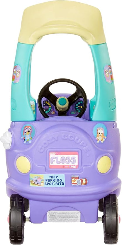 Little Tikes Bluey Grannies Car Coupe with 2 Accessories, Bluey Foot-to-Floor Ride-On, for Boys and Girls Ages 1.5-5 Years