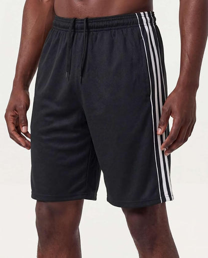 5 Pack Men's Mesh Shorts Athletic Basketball Sports Gym Workout Pockets | Cooling Moisture-Wicking, 9", Long, Quick-Dry, Breathable, Elastic Drawstring Waistband. Running, Exercise, Soccer, Training.