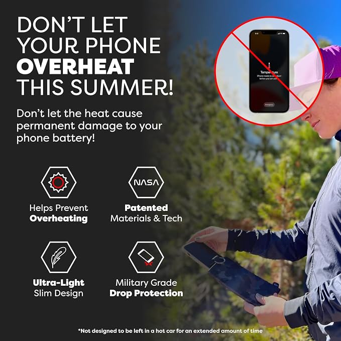 PHOOZY Apollo II Thermal Phone Case with NASA-Derived Technology - Extends Battery Life 4X in Hot or Cold Weather - Military Grade 8-Foot Drop Protection Insulated Pouch - Large Pink Camo