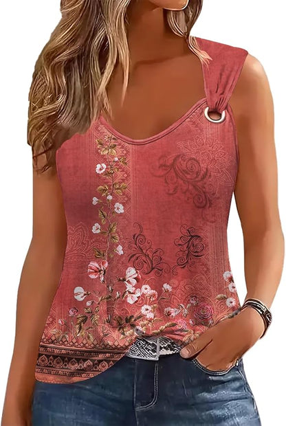 Disamer Womens Tank Tops 2026 Loose Fit Casual Summer Spaghetti Strap Trendy Spring Cute Lace Sleeveless T Shirts