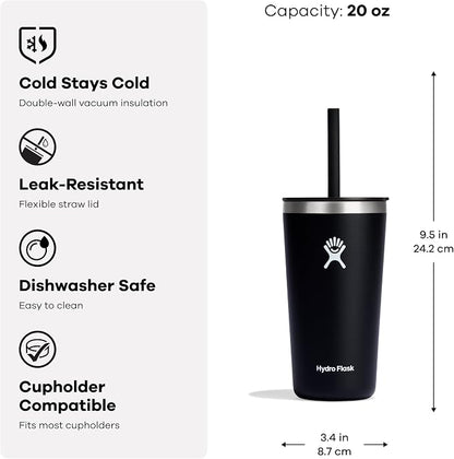 Hydro Flask 20 Oz All Around Tumbler Straw Lid Botanical Bliss Agave
