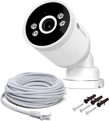 Swann AdvancedX Wired 4K Security Camera PoE Outdoor Bullet, Color Night Vision, Smart AI Video Analytics/Alerts, Advanced Motion Detection