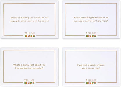 Tell Me More: Family Edition - A Family Conversation Starter Game of 52 Questions to Foster Communication and Deepen Connections