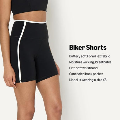 Amazon Essentials Women's Active FormFlex Buttery Soft High Waist Biker Shorts