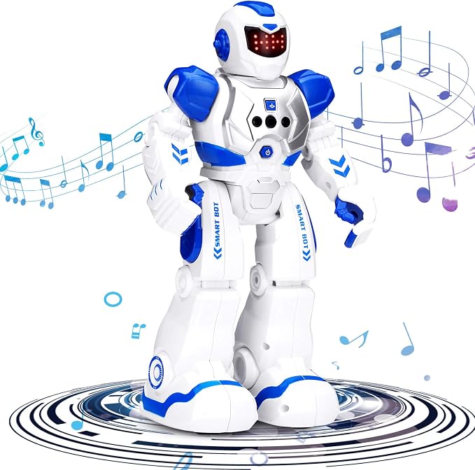 KingsDragon Robots Toy for Kids, RC Robot Gesture Sensing Toy | Interactive Walking Singing Dancing Robot Birthday Presents for Boys Girls Age 6 7 8 9 10 11 12 Years Old