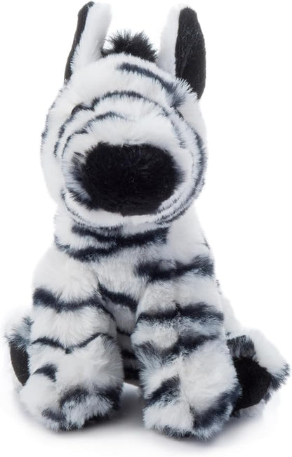 The Petting Zoo Zebra Stuffed Animal Plushie, Gifts for Kids, Wild Onez Babiez Zoo Animals, Zebra Plush Toy 6 inches