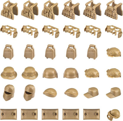 63 Pcs Military Weapons Set Accessories U.K Special Forces Weapons Toys Military Equipment Battle Blocks Bricks Compatible with Major Brand, 3 Years Old and up
