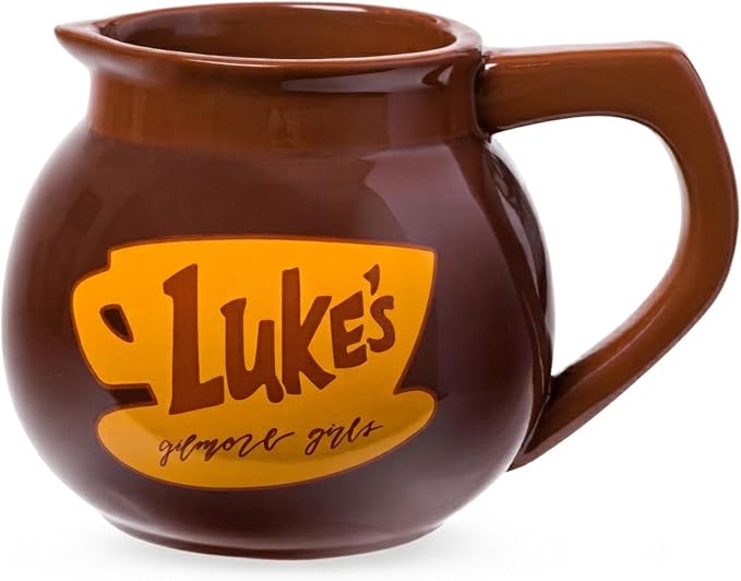 Silver Buffalo Gilmore Girls Luke's Coffee Pot, 3D Sculpted Mug, 20oz | Ceramic, 0.59 Liters
