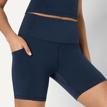 Amazon Essentials Women's Active FormFlex Buttery Soft High Waist Biker Shorts