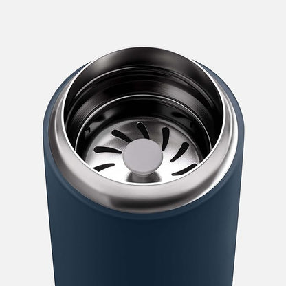 Fellow Carter Move Ceramic Lined Travel Coffee Mug 12 oz Stainless Steel | No Metallic Taste Coffee Tumbler, Leak-Proof Lid, Dishwasher Safe, Hot 12Hr Cold 24Hr, BPA-Free, Fits Cup Holders, Stone Blue