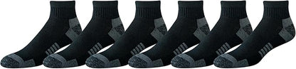 Amazon Essentials Men's Athletic Ankle Socks, Cushioned with Arch Support, Moisture Wicking