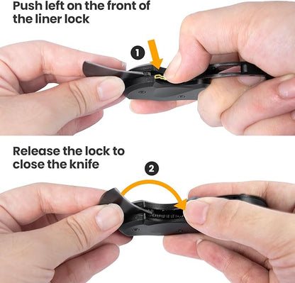 FUNBRO Small Pocket Knife Gift for Men | Keychain Box Cutter with 1.34inch Blade, Mini Folding Knives EDC Gadgets, Stocking Stuffers Gift for Adults Men Him