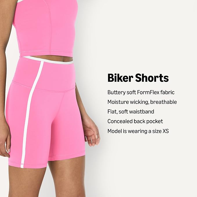 Amazon Essentials Women's Active FormFlex Buttery Soft High Waist Biker Shorts