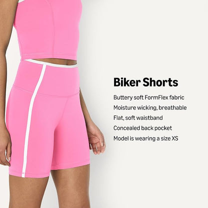 Amazon Essentials Women's Active FormFlex Buttery Soft High Waist Biker Shorts