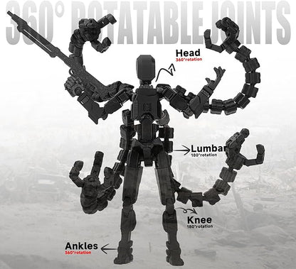 T13 Already Assembled Action Figure Accessories,T13 Multi-Jointed Movable,for Collectors Desktop Decorations t-13 Movability 3D Printed Toys