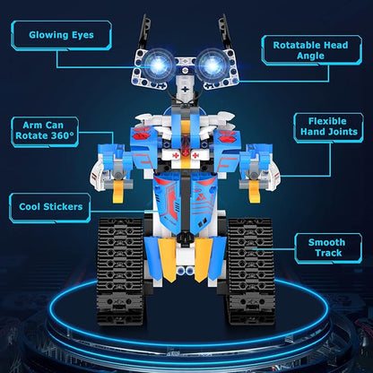 Robot Toys for 8-16 Year Old Boys Girls Kids with APP or Remote Control Science Programmable Building Block Kit, STEM Projects Educational Birthday Gifts