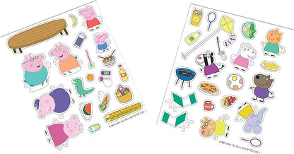 Magnetic Creations Tin: Peppa Pig - Creative Storytelling Playset, 40 Pop-Out Magnets, Beautiful Play Scene, Mix & Play Toy, Kids-Toddlers Ages 3+