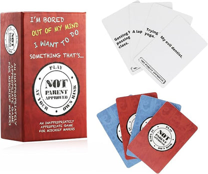 Not Parent Approved - The Hilarious Family Game Night Card Game for Kids, Teens & Tweens, The Perfect Funny Christmas & Birthday Gift for Boys & Girls