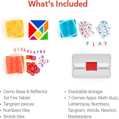 Osmo Genius Starter Kit for Kids Ages 6–10 | 7 Educational Learning Games | Fire Tablet Compatible | Latest Version | Educational STEM Learning System | Base Included