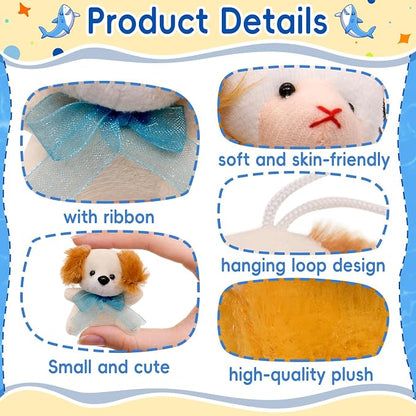 JoyRapt 48 Pack Small Sea Stuffed Animals Bulk Gifts for Kids (2.3/2"-2.5/3.5" Each), Birthday Party Favors Toys for Classroom Prizes, Goodie Bag Pinata Fillers, Carnival Treasure Box Toys (48PCS)