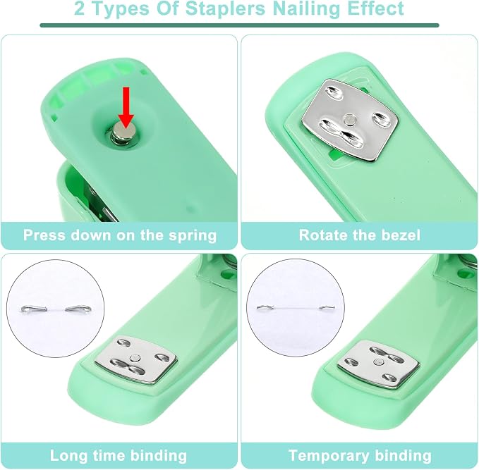 17 in 1 Green Desk Organizers and Accessories Set, 3 Office Desk Supplies Storage Organization, 4 Pens, Stapler, Staples & Remover, Tape & Dispenser, Scissors, Ruler, Clips, Hole Punch, Back to School