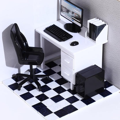 NUOBESTY 18Pcs Dollhouse Floor Sheet Mini Floorboard Wood Dollhouse Flooring Decoration Doll House Furniture Accessories