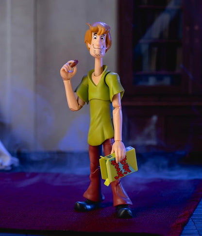 Jada Scooby-Doo! Wave 1 Shaggy Action Figure – 1:12 Deluxe Scale Toys – 6" Tall, Fully Articulated, Collector Packaging