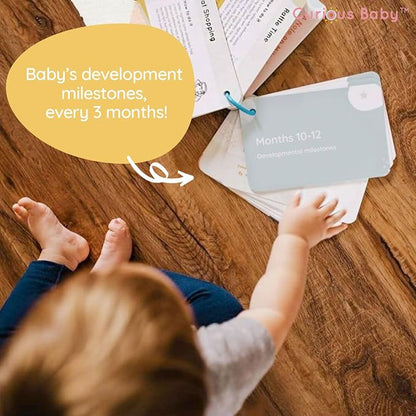 Curious Baby™ Award Winning 40+ Activities for Baby & Me (0-12 Months) | Developmentally-Focused and Stimulating Creative Playtime Ideas for Baby & Me | Includes Black/White High-Contrast Cards