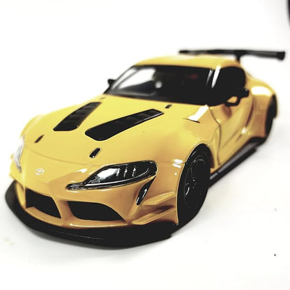 KiNSMART - Toyota GR Supra Concept Racing Edition 1:36 Scale 5" Die Cast Metal Super Sports Toy Car (Yellow)
