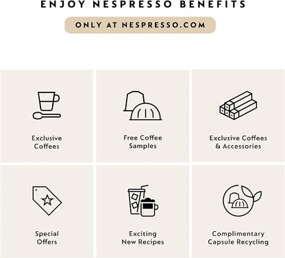 Nespresso Vertuo Up Coffee & Espresso Maker by De'Longhi, Grey | Graphite color coffee machine with 3 second start, 47 oz. multi-position water tank, iced coffee mode and app customization.