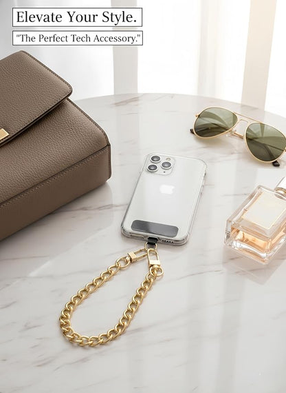 Metal Phone Wrist Lanyard Lightweight Aluminum Cellphone Strap Wristlet Classic Metal Phone Chain for Women and Men