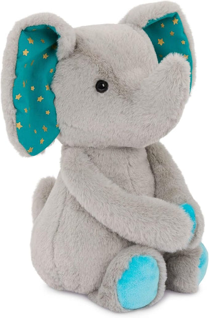 B. toys – Plush Elephant Doll – Stuffed Animal Toy – Soft & Cuddly for All Ages – Machine Washable – Newborn + – Moony Miles