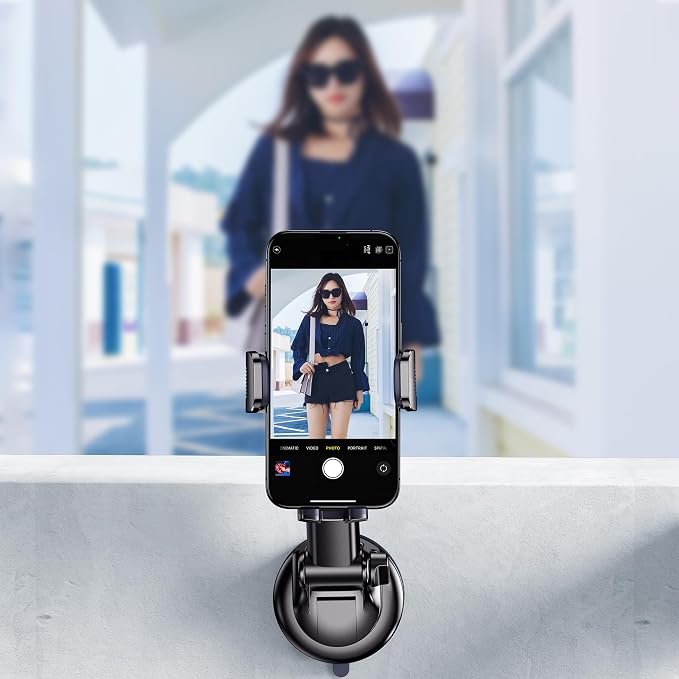 Qifutan Phone Holders for Your Car Cell Phone Mount for Car Mount Windshield Dashboard Air Vent Universal Hands Free Automobile Cell Phone Holder Fit for iPhone Smartphone Camera Mounts